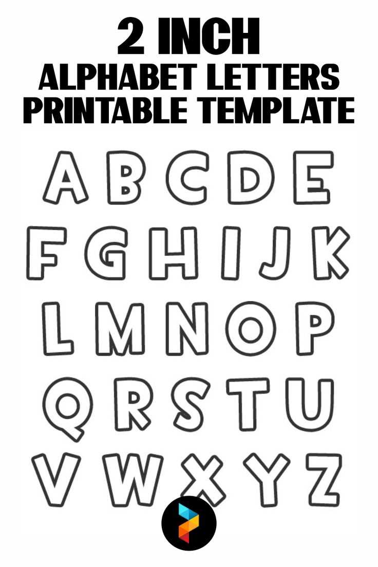 1 inch printable letter templates