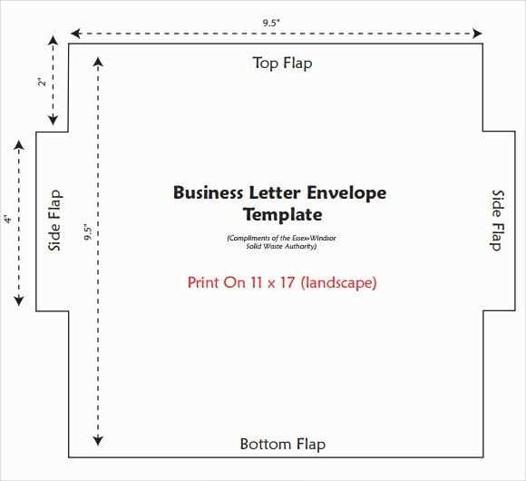 10 window envelope letter template