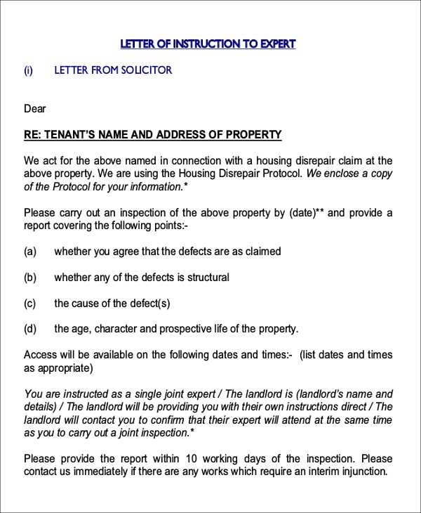 letter of last instruction template