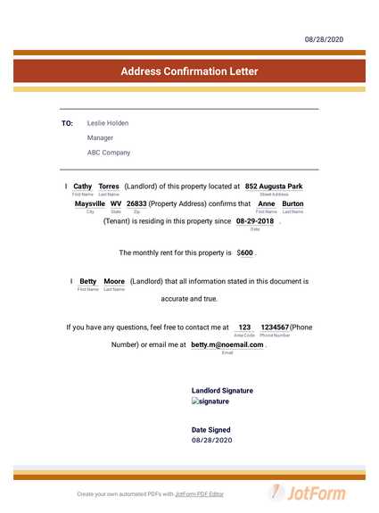 proof of address letter template uk