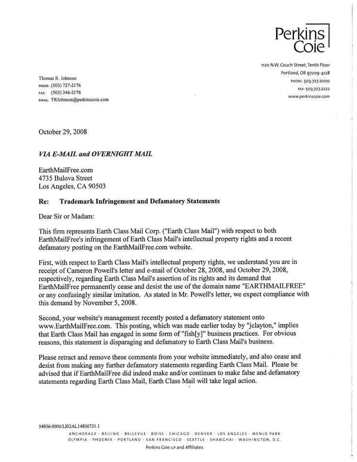 california cease and desist letter template