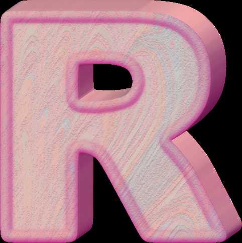 letter r cake template