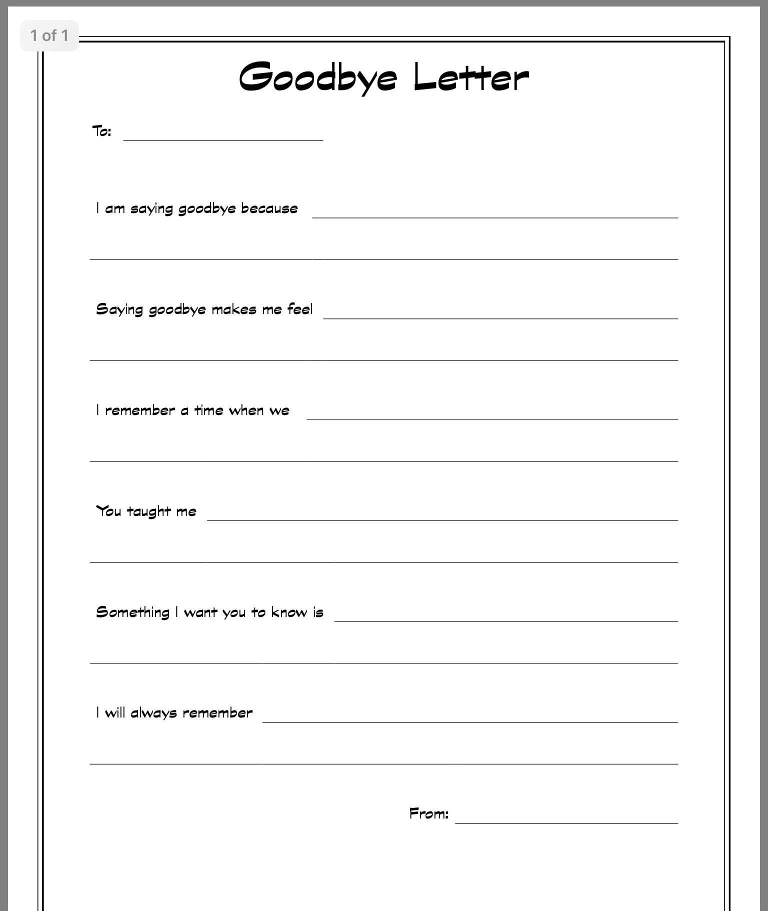 therapy letter template