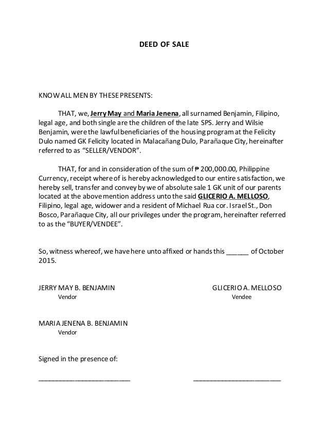 deed in lieu of foreclosure letter template