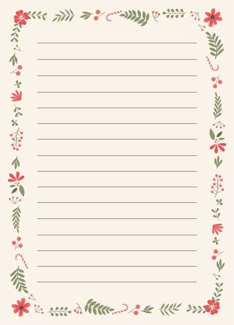 printable holiday letter templates