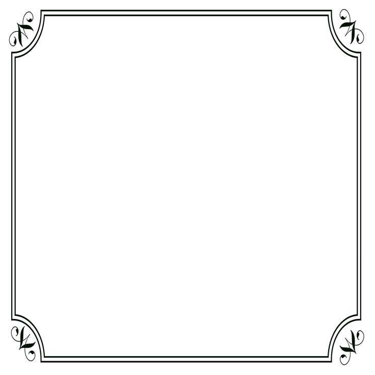 letter frame design template