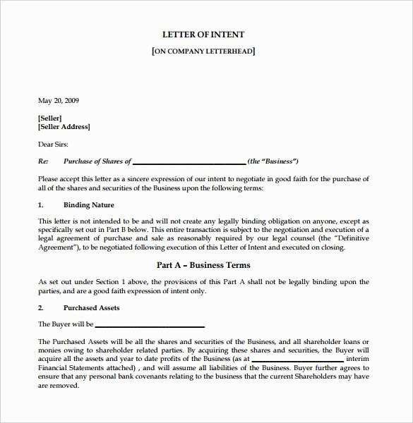 letter of intent to marry template