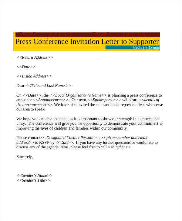 conference invitation letter template