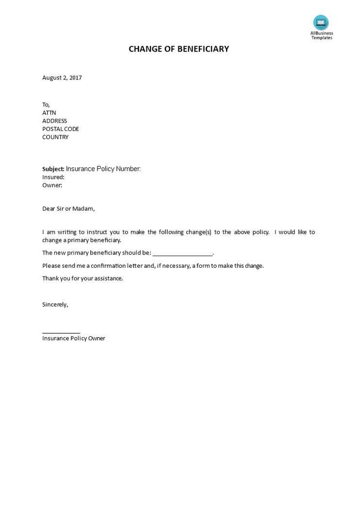 free sample executor letter template