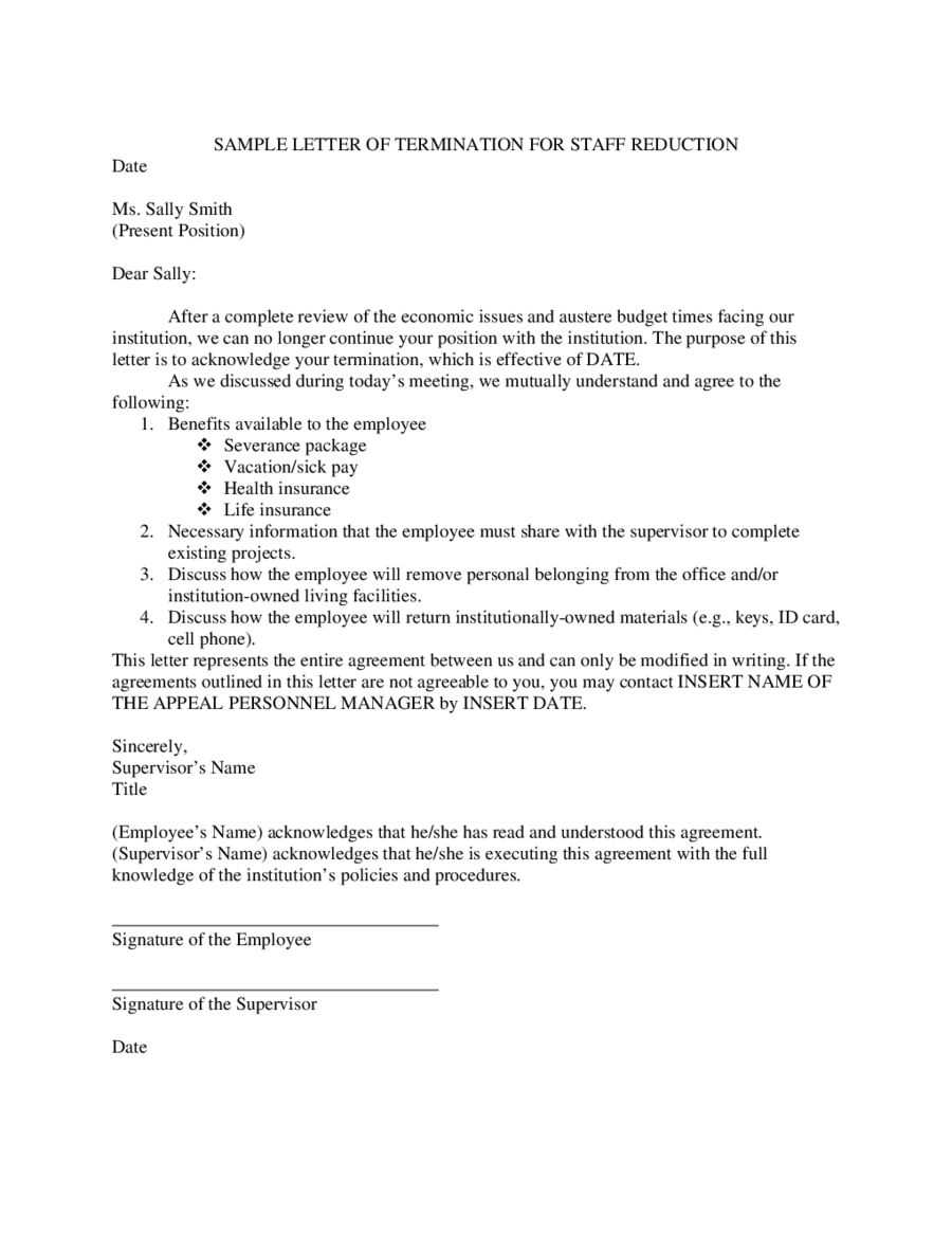 reduction in hours letter to employee template