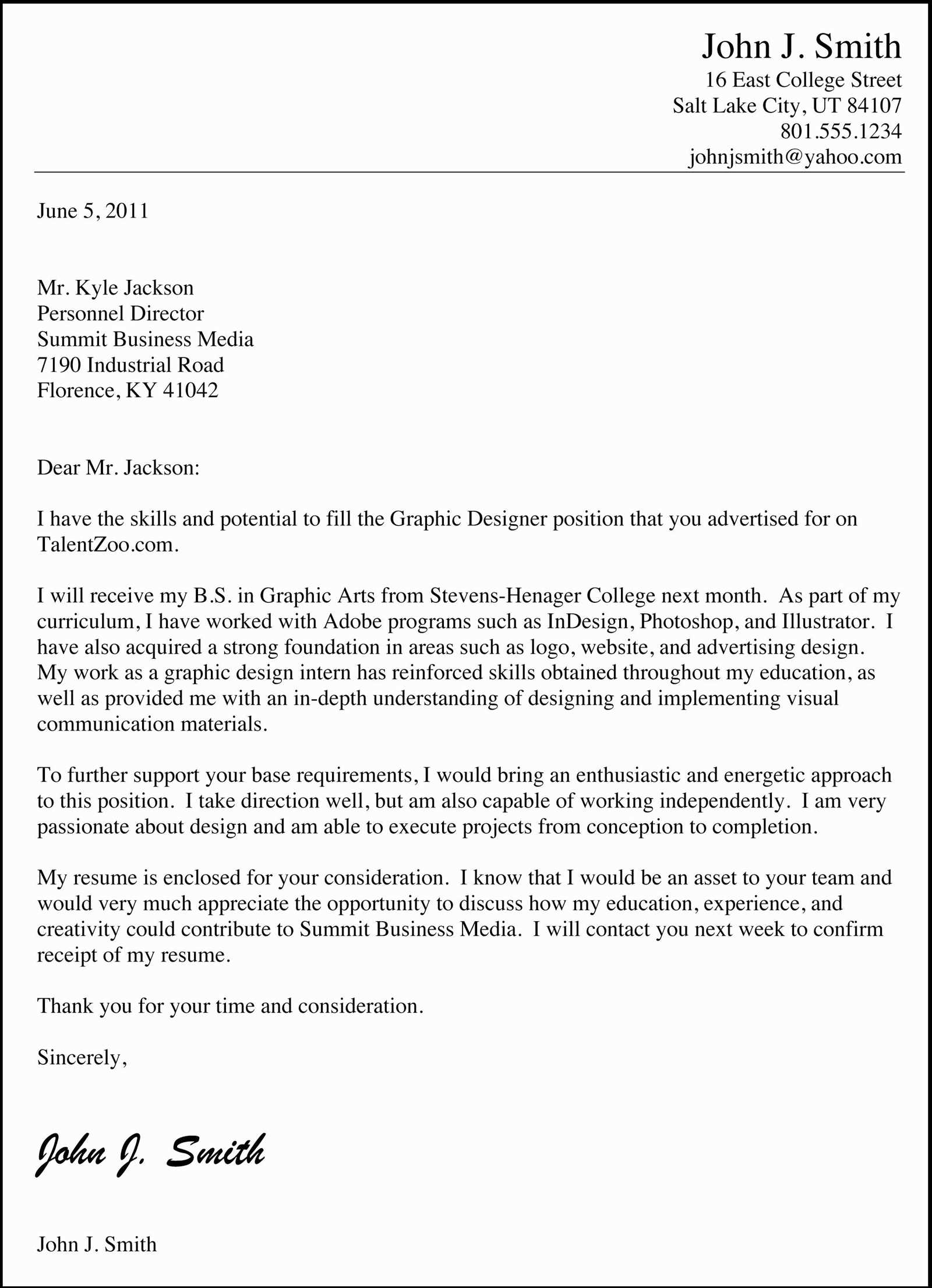 designer cover letter template