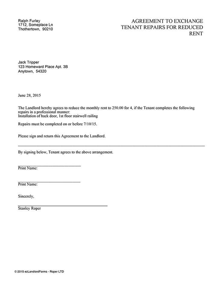 reduce working hours letter template