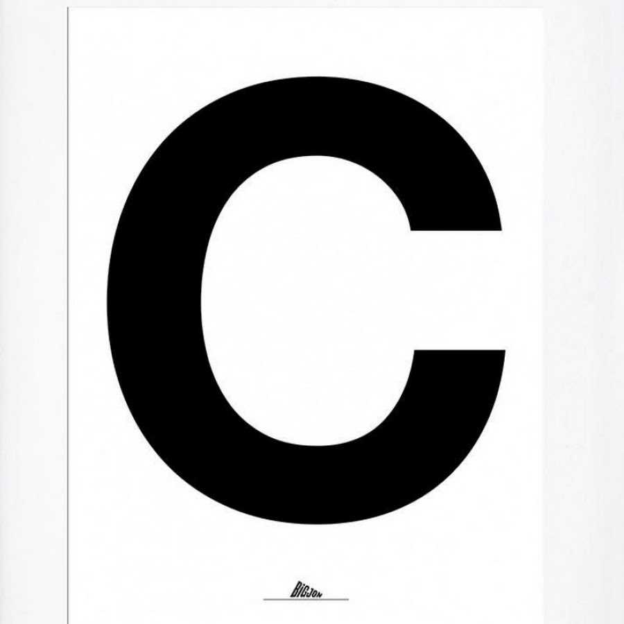 large letter c template