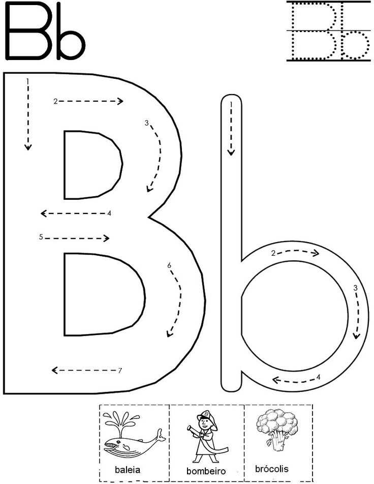 letter b template printable