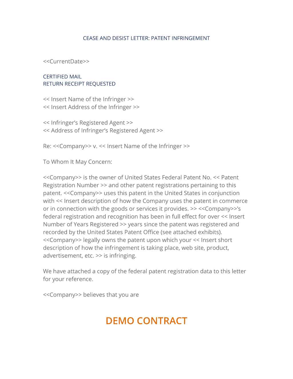 collection agency cease and desist letter template