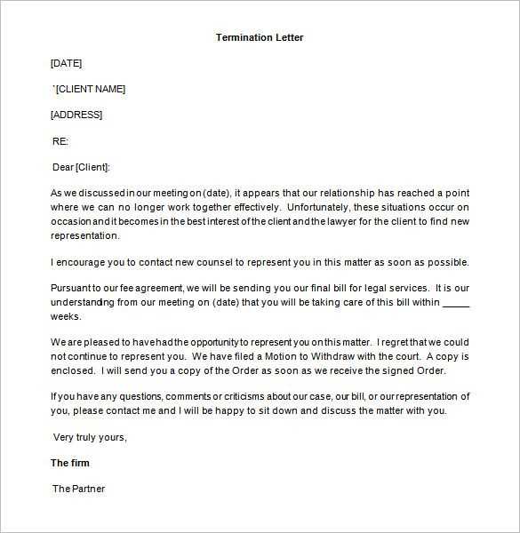 legal client letter template