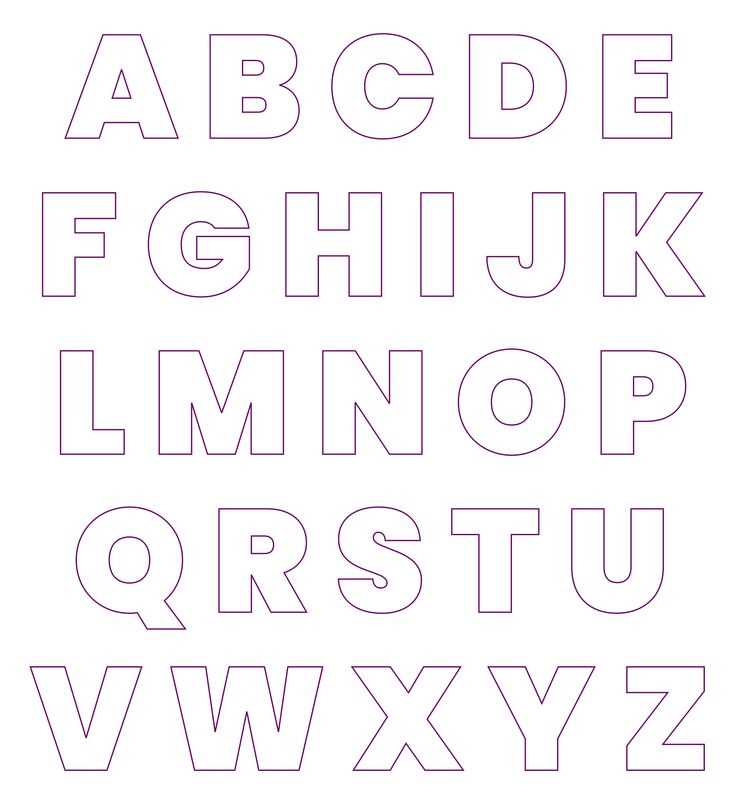 cut out alphabet letter templates