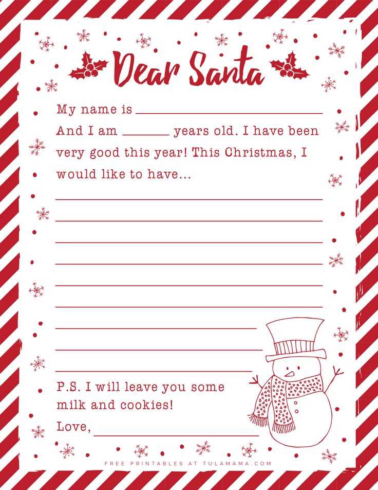 free printable santa elf letter template