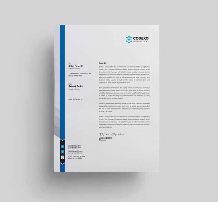 business letter head template