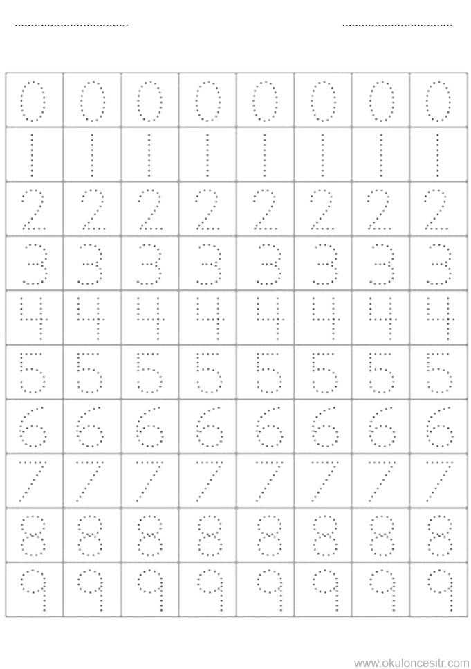 trend letter and number templates