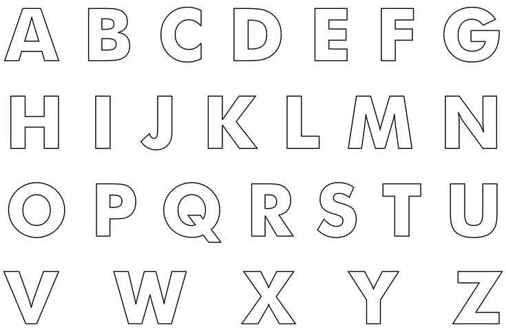 cut out alphabet letter templates