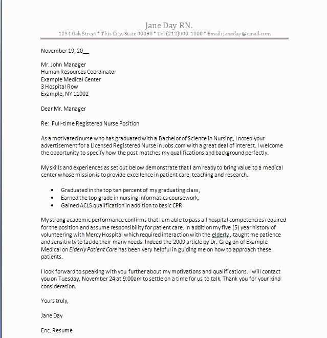 nurse practitioner cover letter template