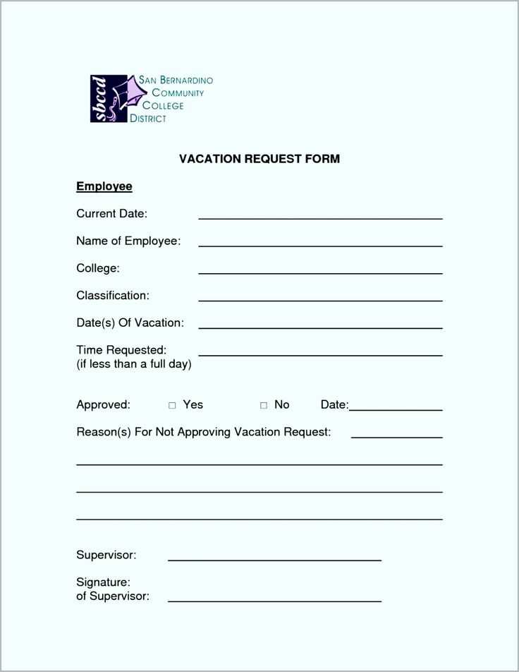 vacation letter template