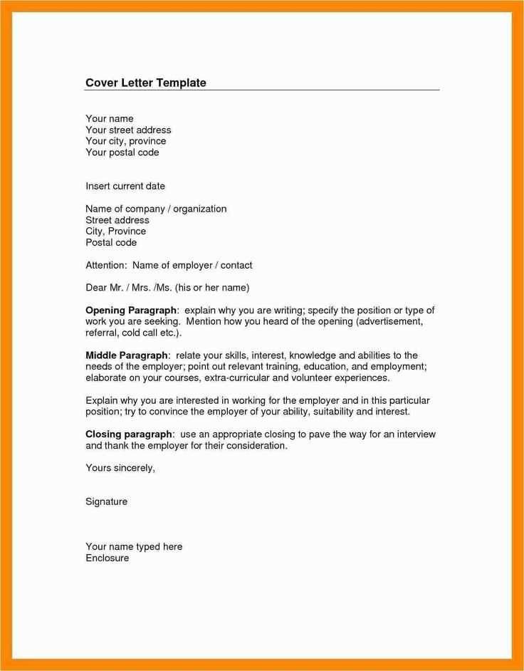 portfolio cover letter template