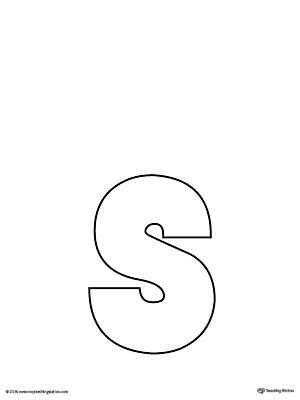 letter s template to print