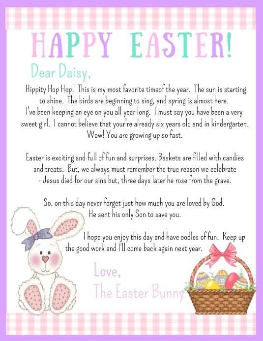 easter letter template