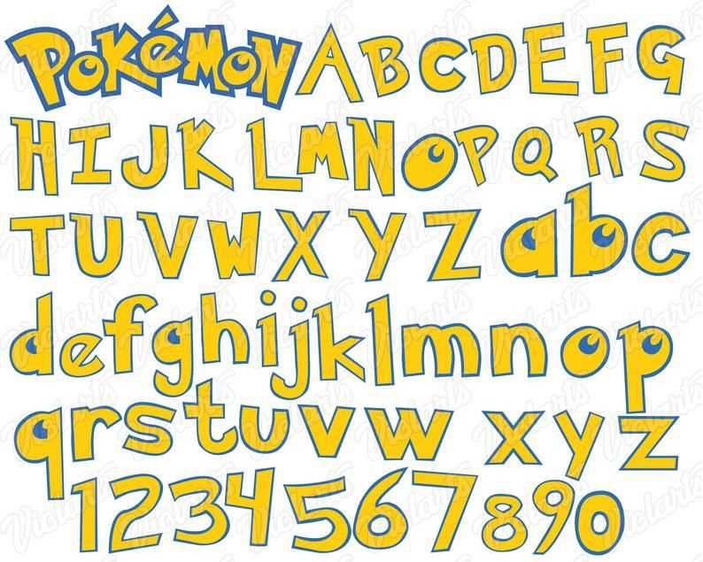 pokemon letter template