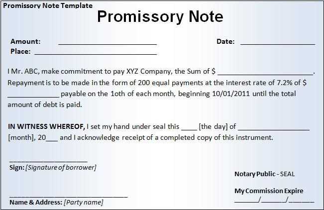 payment commitment letter template