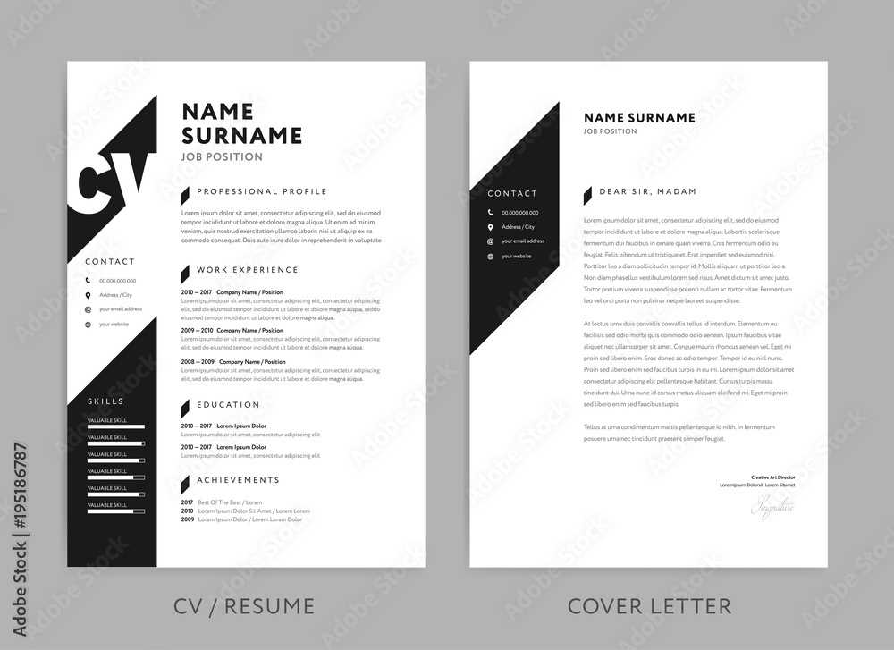 minimalist cover letter template