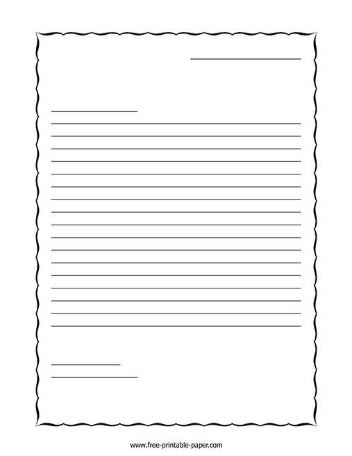 letter writing template pdf