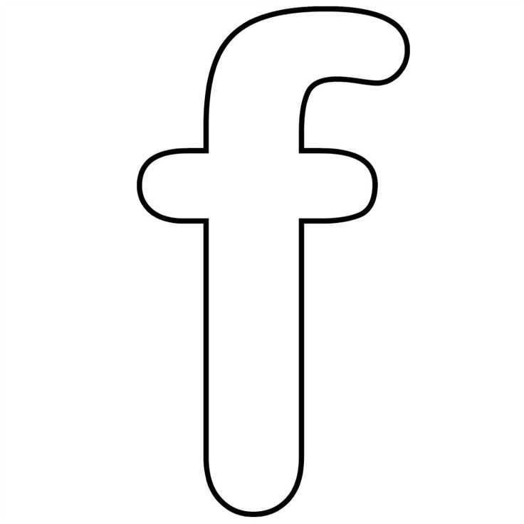 large letter f template