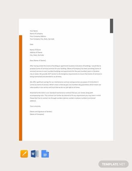 service proposal letter template