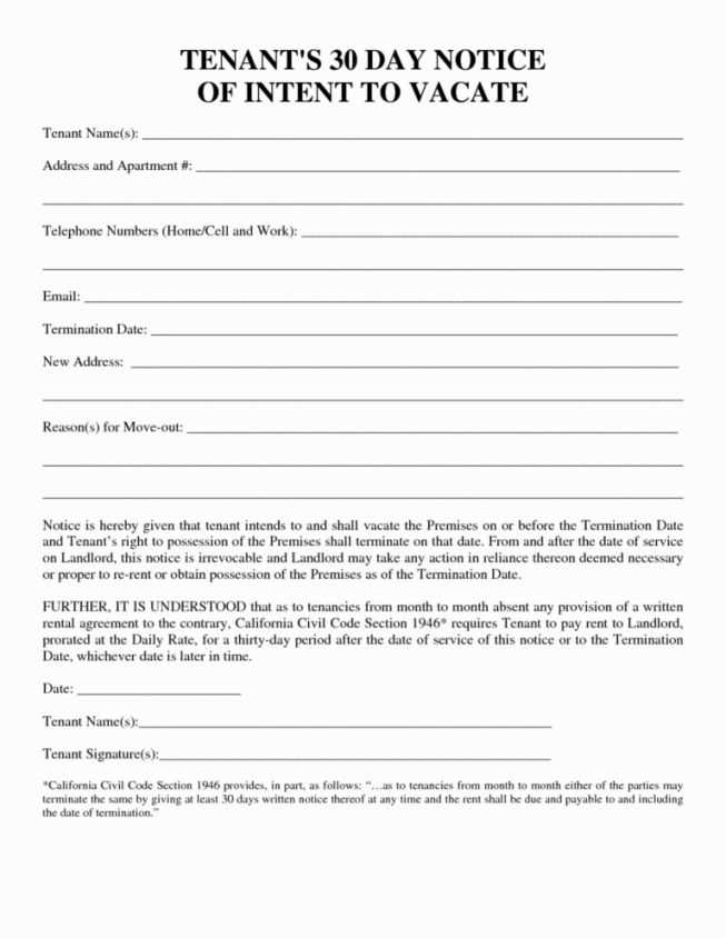 30 day eviction letter template