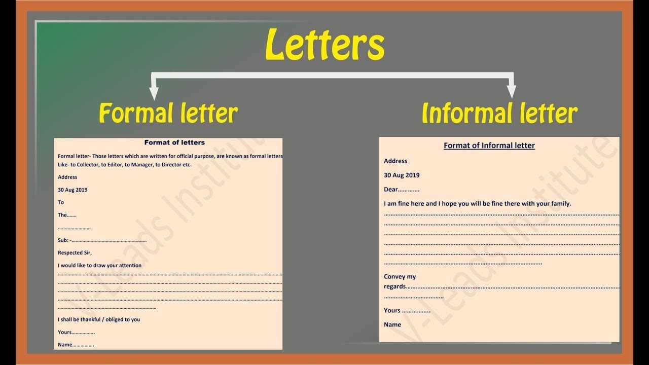 template to type a letter