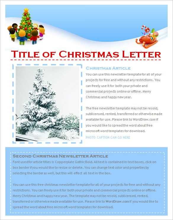 christmas letter google doc template