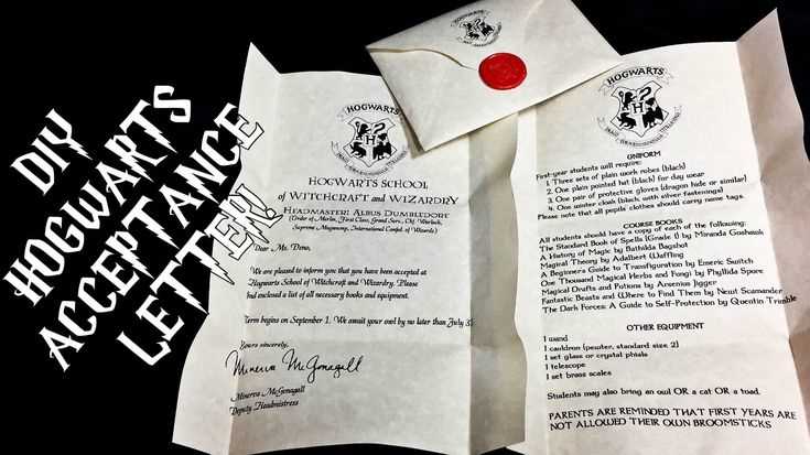 blank hogwarts acceptance letter template