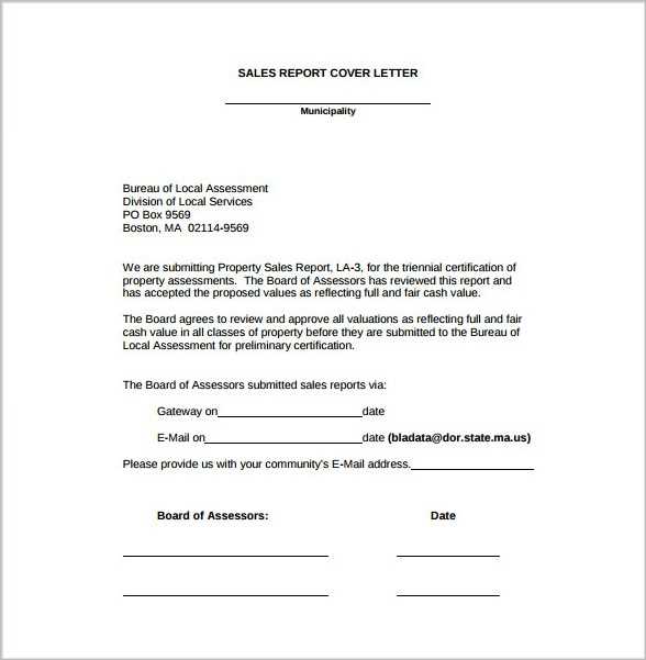 rental valuation letter template