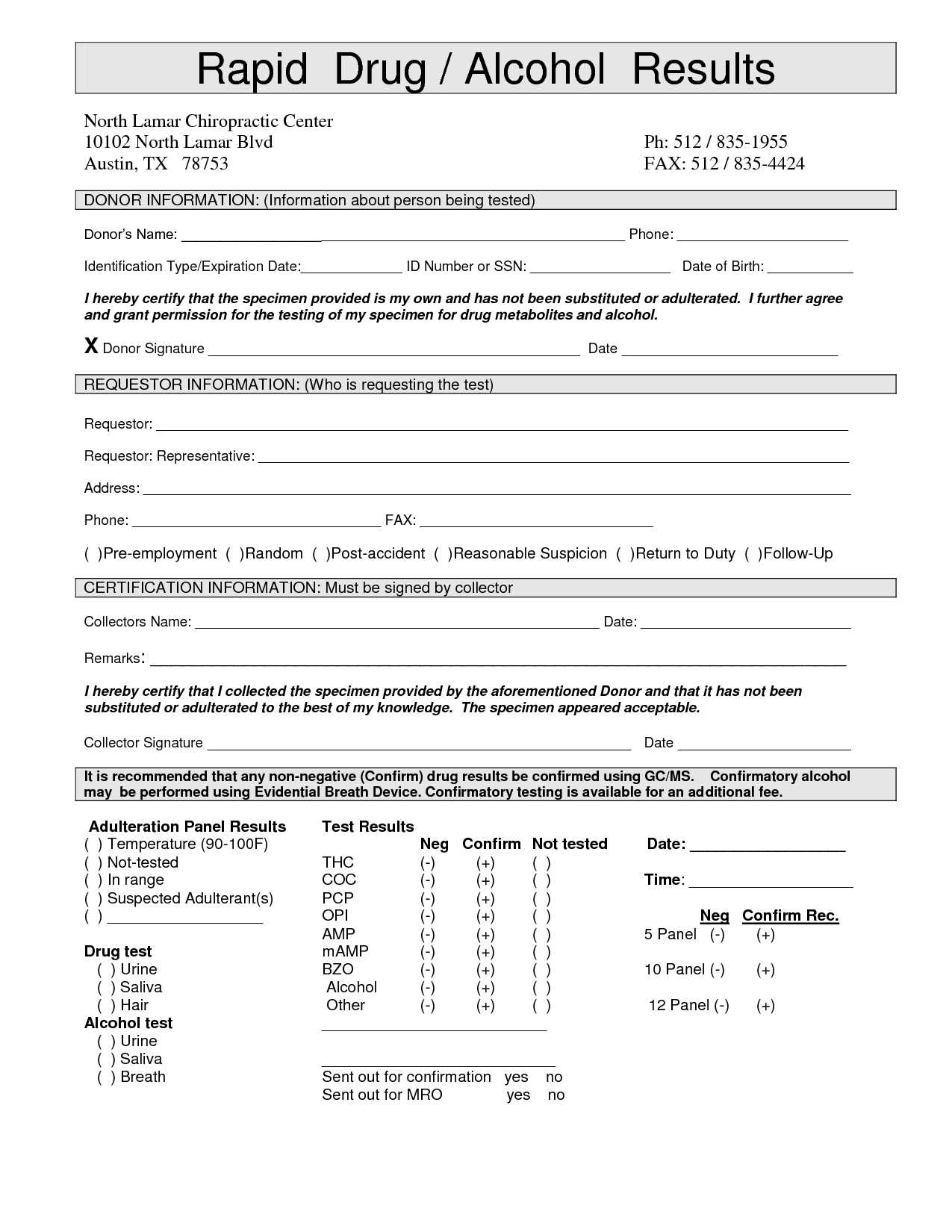 failed pre employment drug test letter template