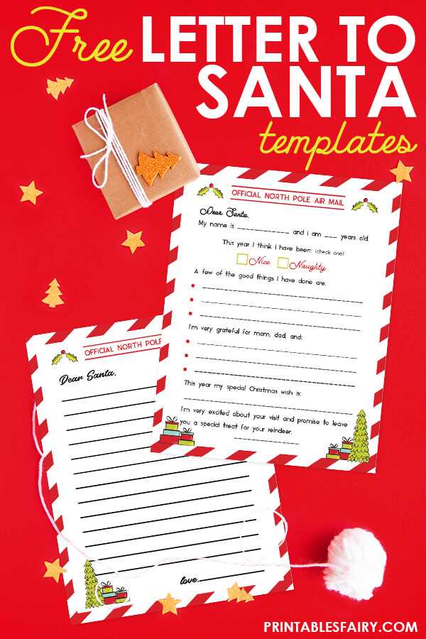 free letter santa template download