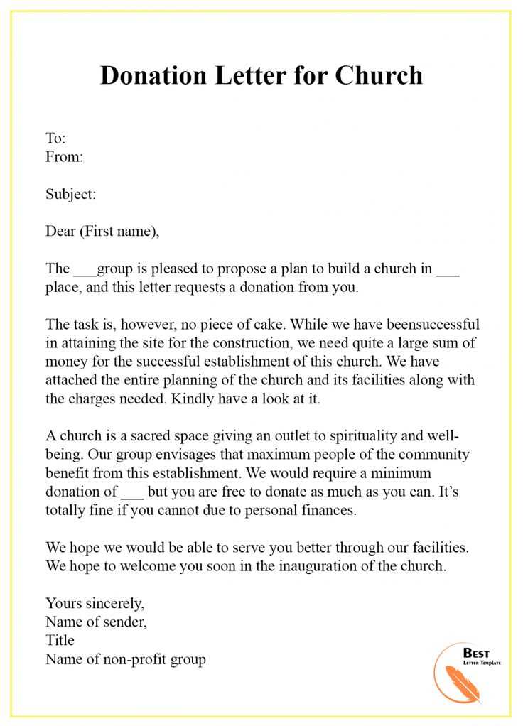 food donation request letter template