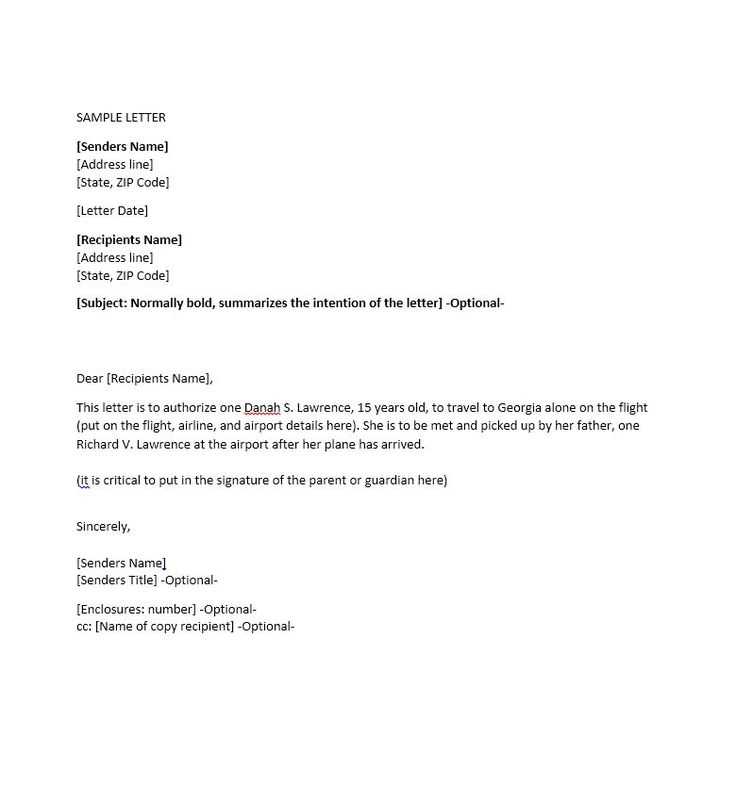 letter of authority template word