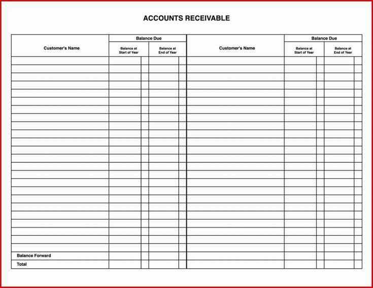 accounts receivable letter template