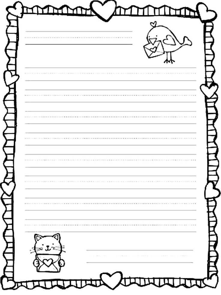 2nd grade letter writing template