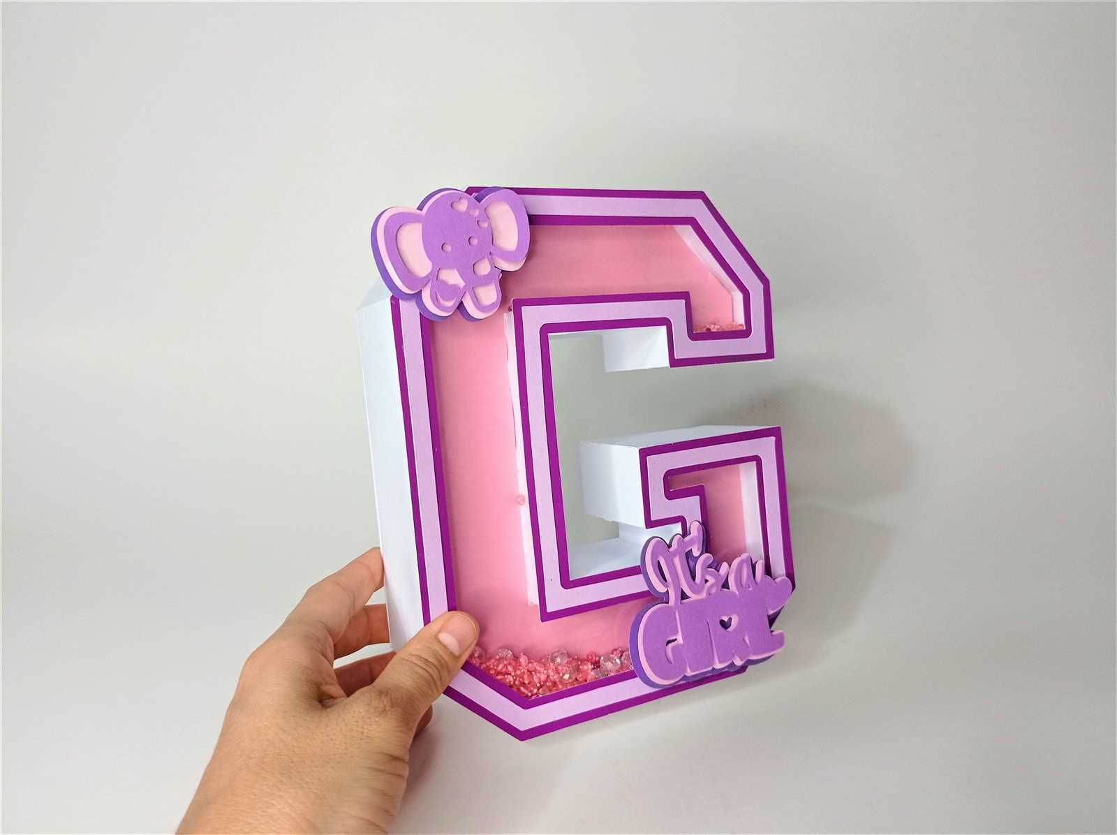 3d letter template for cricut