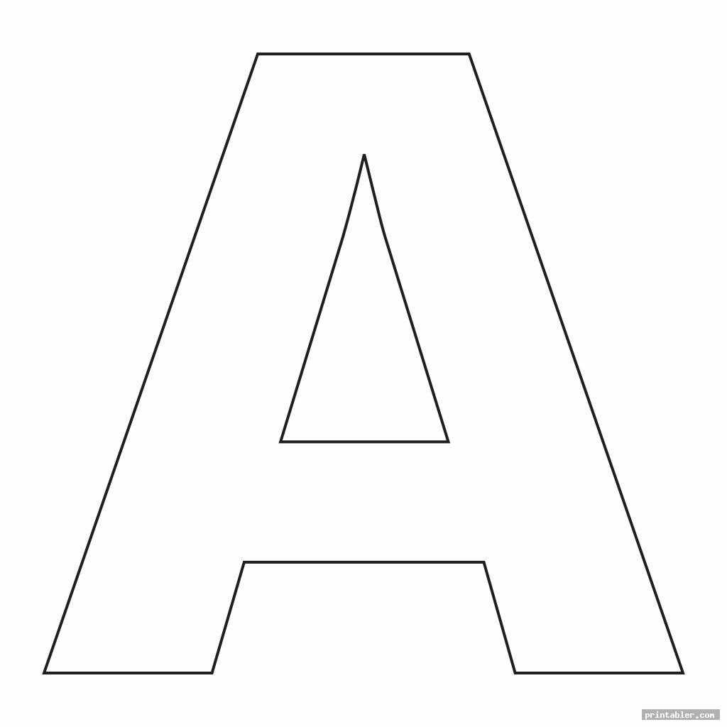 3d letter a template