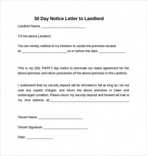 7 day notice letter template